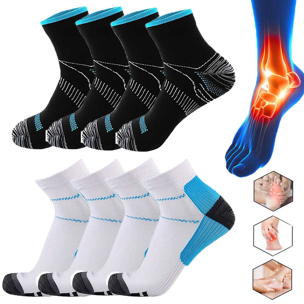 Compression Socks Ankle Support Low Cut Pain Relief Foot Running Short Stockings