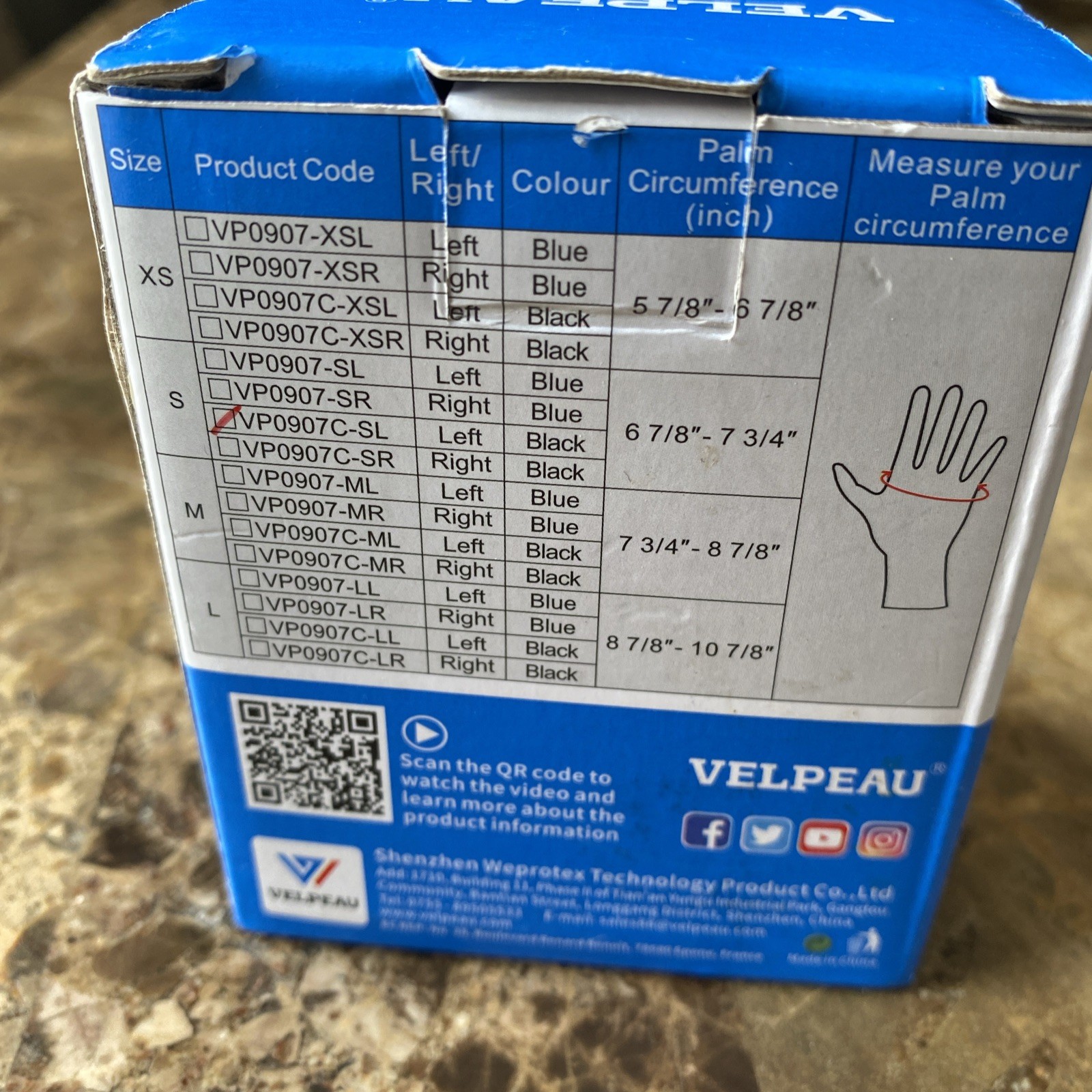 VELPEAU CMC Thumb Brace Joint Support Splint Without Limiting Hand Function