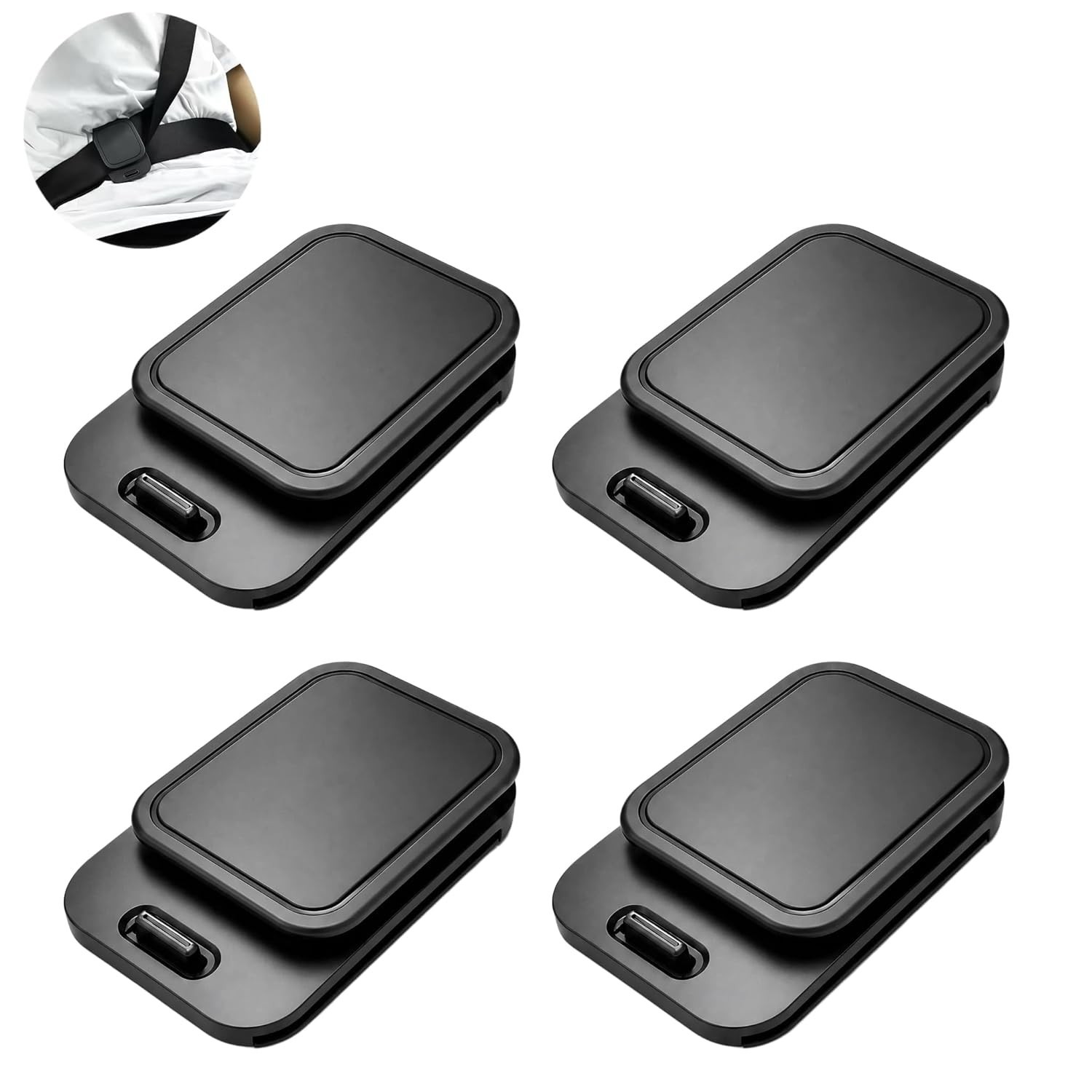 Positioning Clip, 4 Pack Shoulder Belt Comfort Clip for Neck & Shoulder Relie…