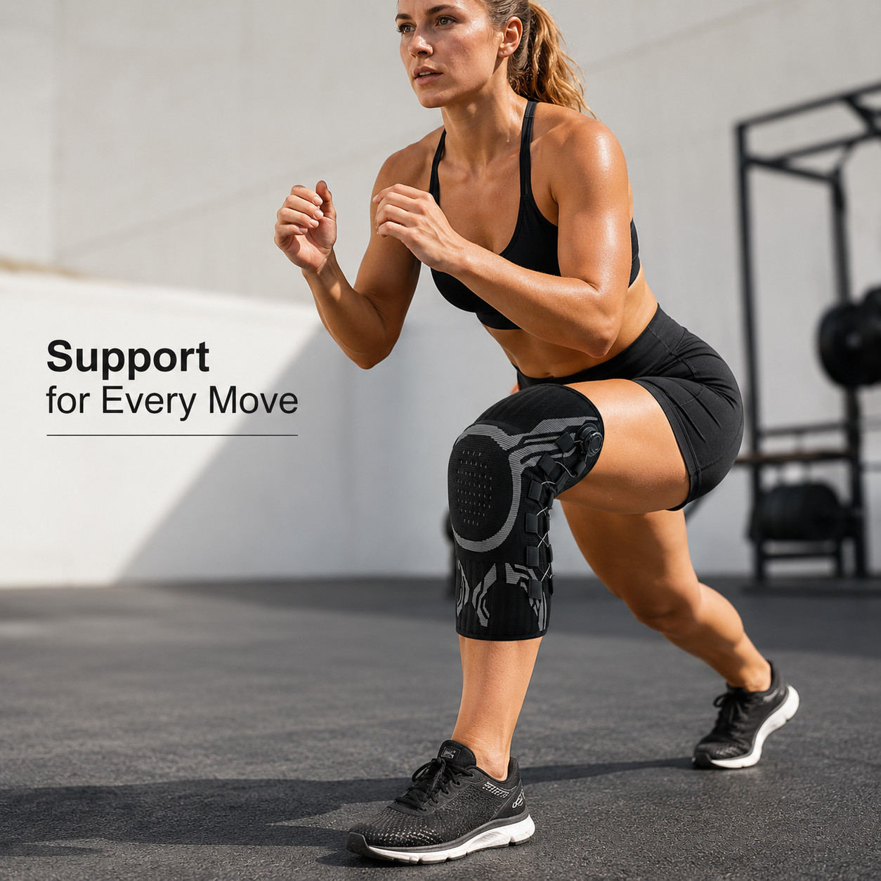 Adjustable Compression Knee Brace Patella Stabilizer Meniscus Support Large