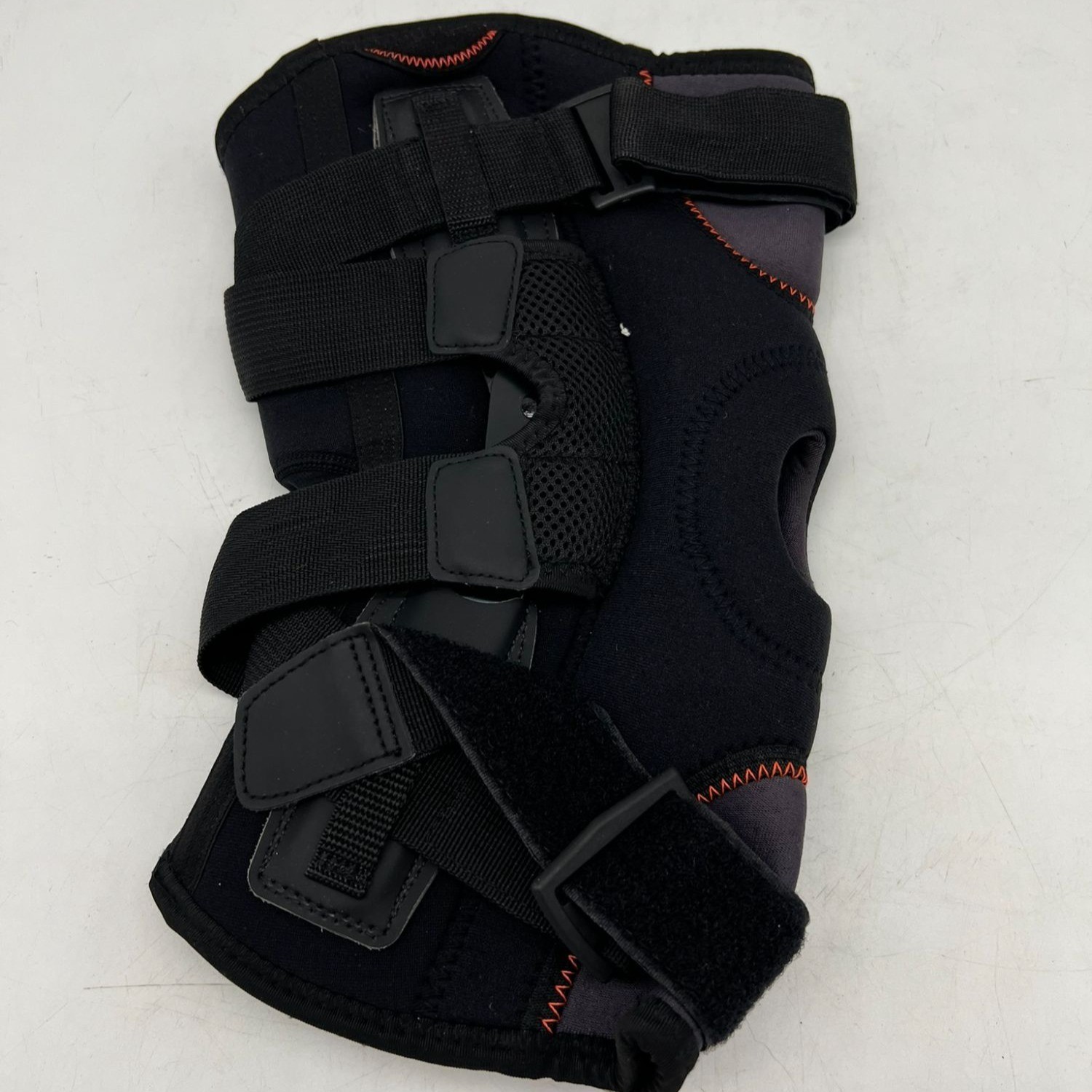 Omples Adjustable Knee Brace Support With Straps Size XXL Black Adjustable