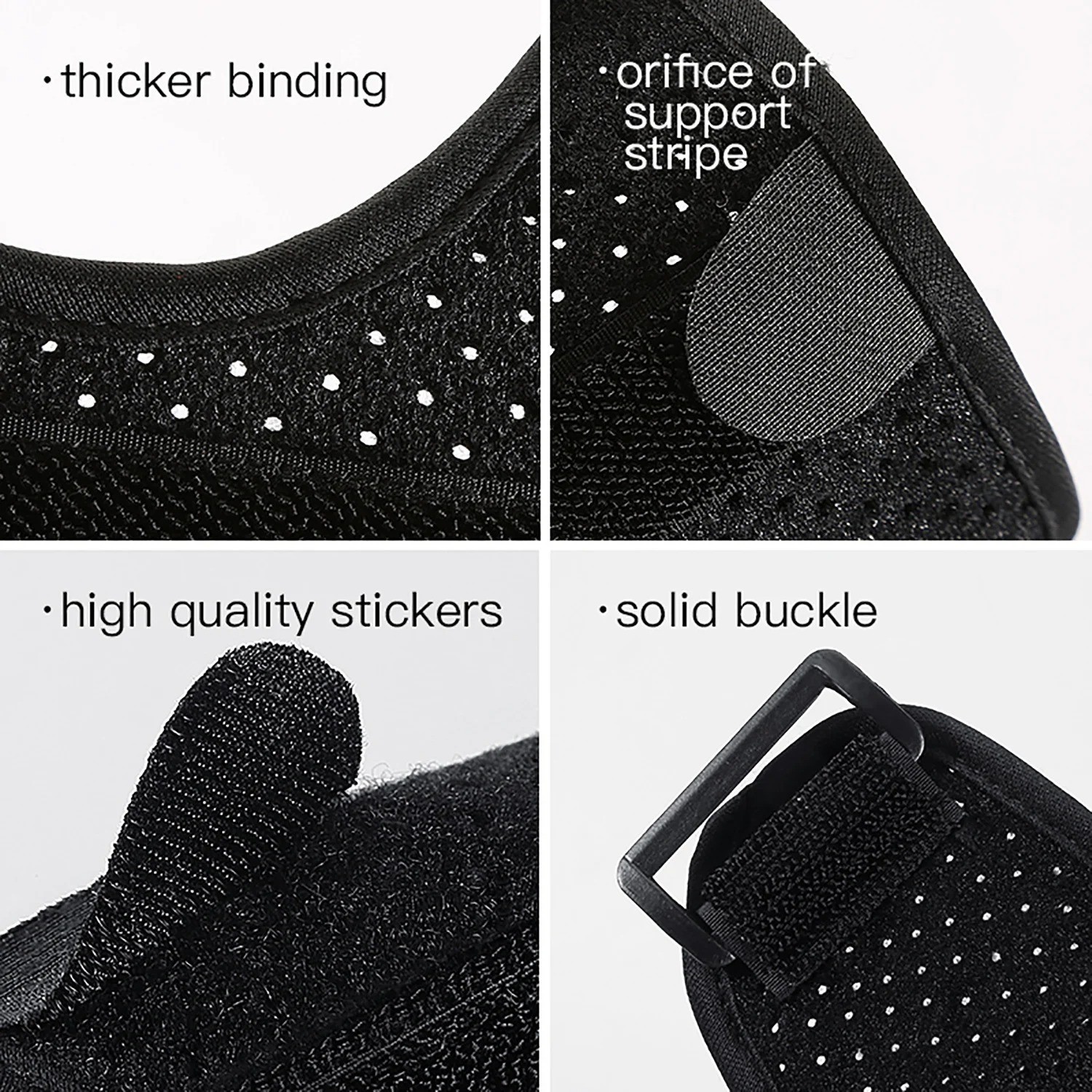 2PCS Thumb Support Splint Adjustable Thumb Stabilizer Left Right Hand Black Set