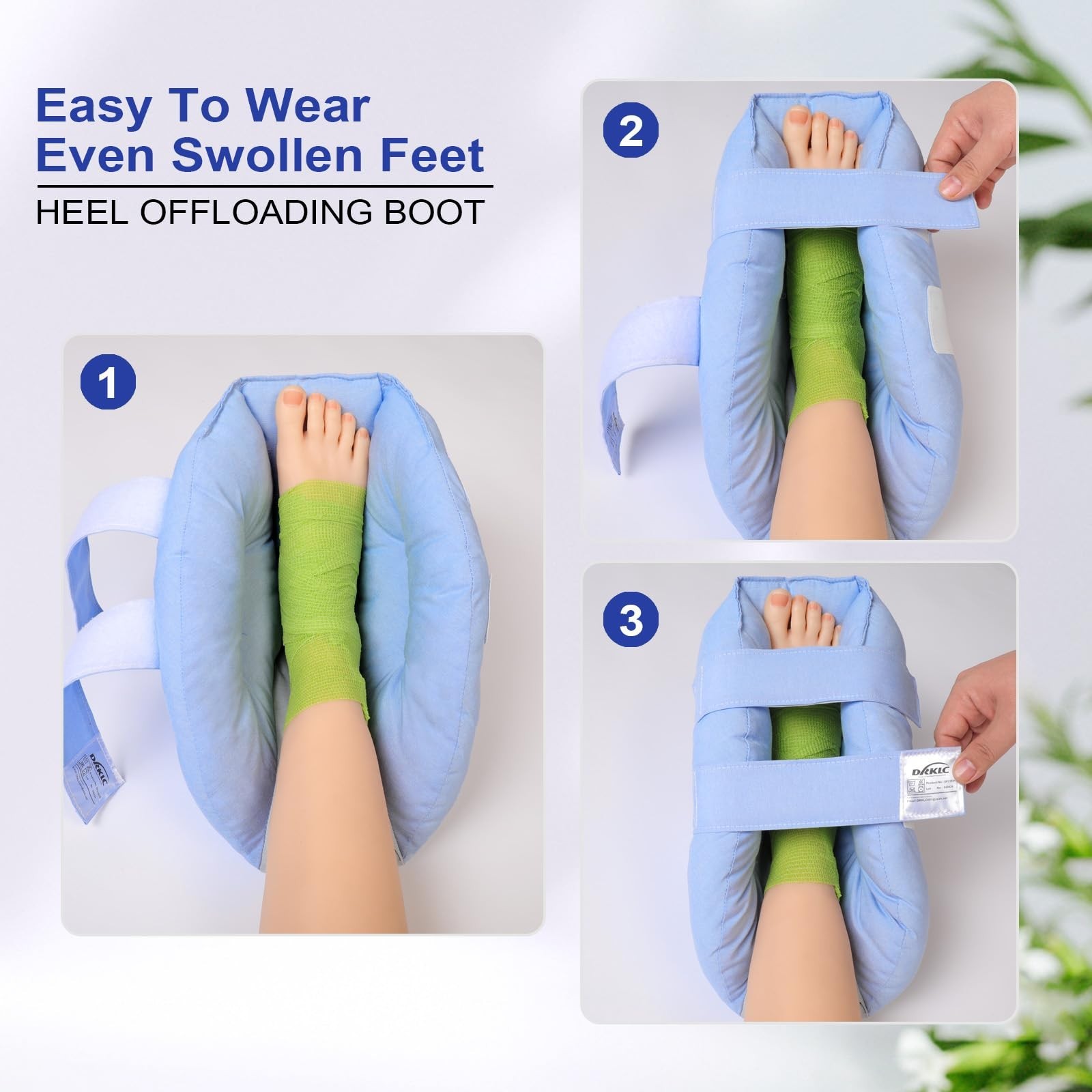 Adjustable Heel Protector for Pressure Sores, Foot Support Pillow for Surgery Re