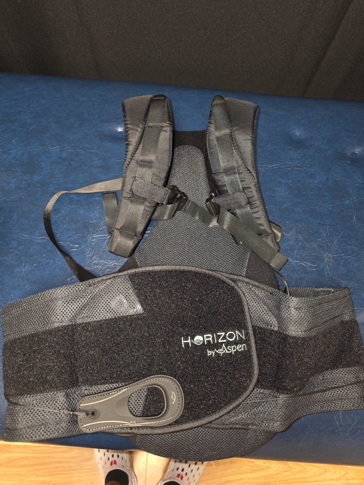 Aspen Horizon Back Brace Stabilization Belt One Size Adjustable Black/Gray
