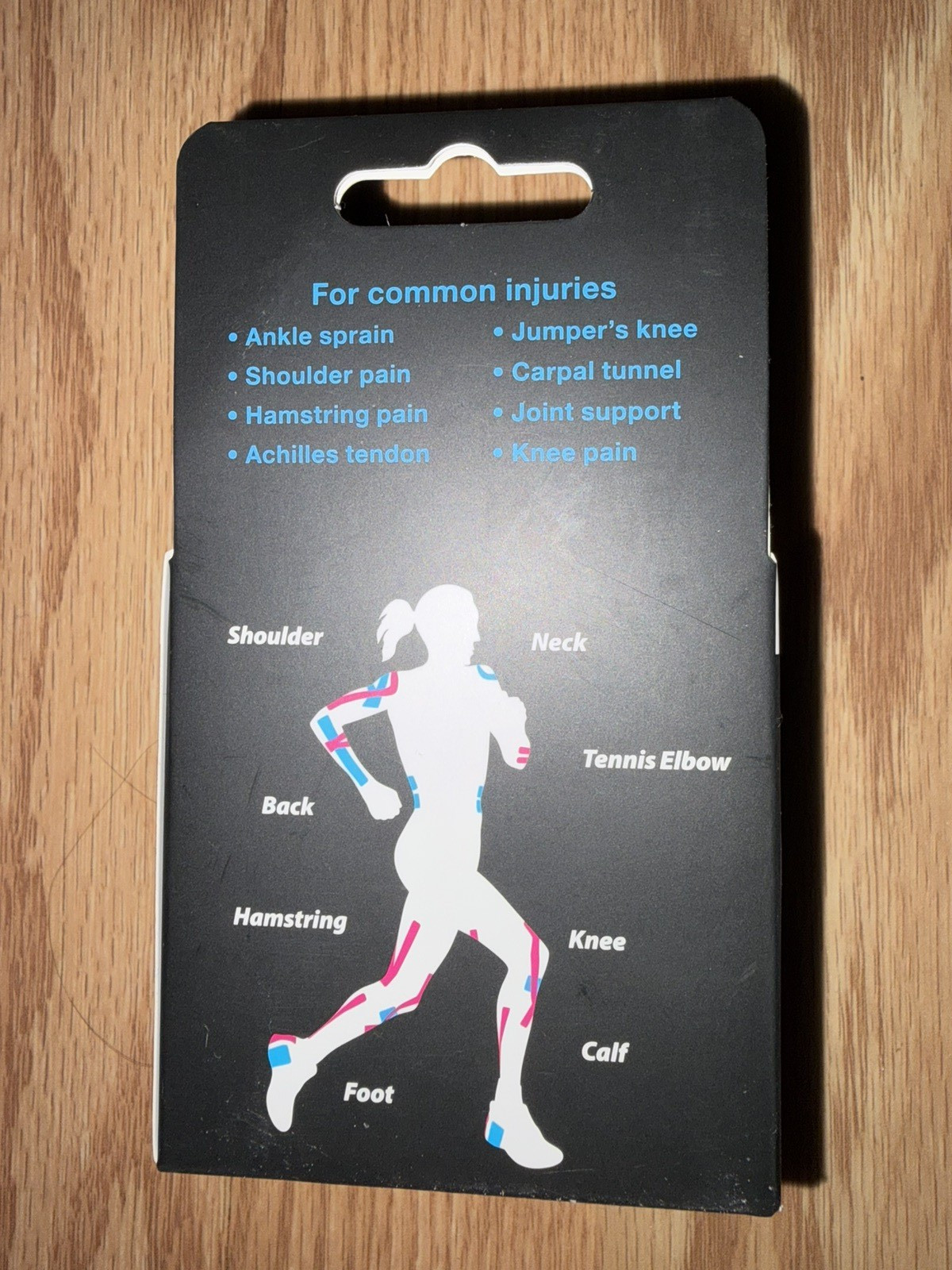 CVS Health Kinesiology Athletic Tape 20 Pre-Cut Strips Blue, NIB