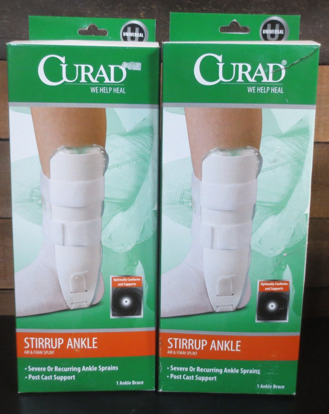 Curad Universal Ankle Stirrup – 2 BOXES
