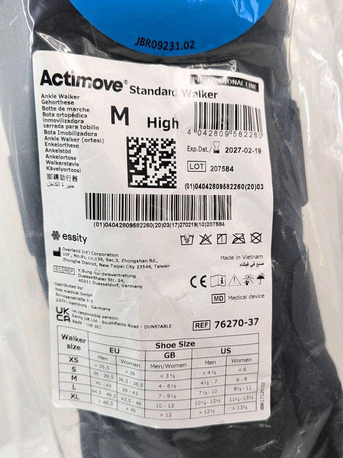 Actimove Standard Walker Boot Tendonitis High Medium Right/Left New