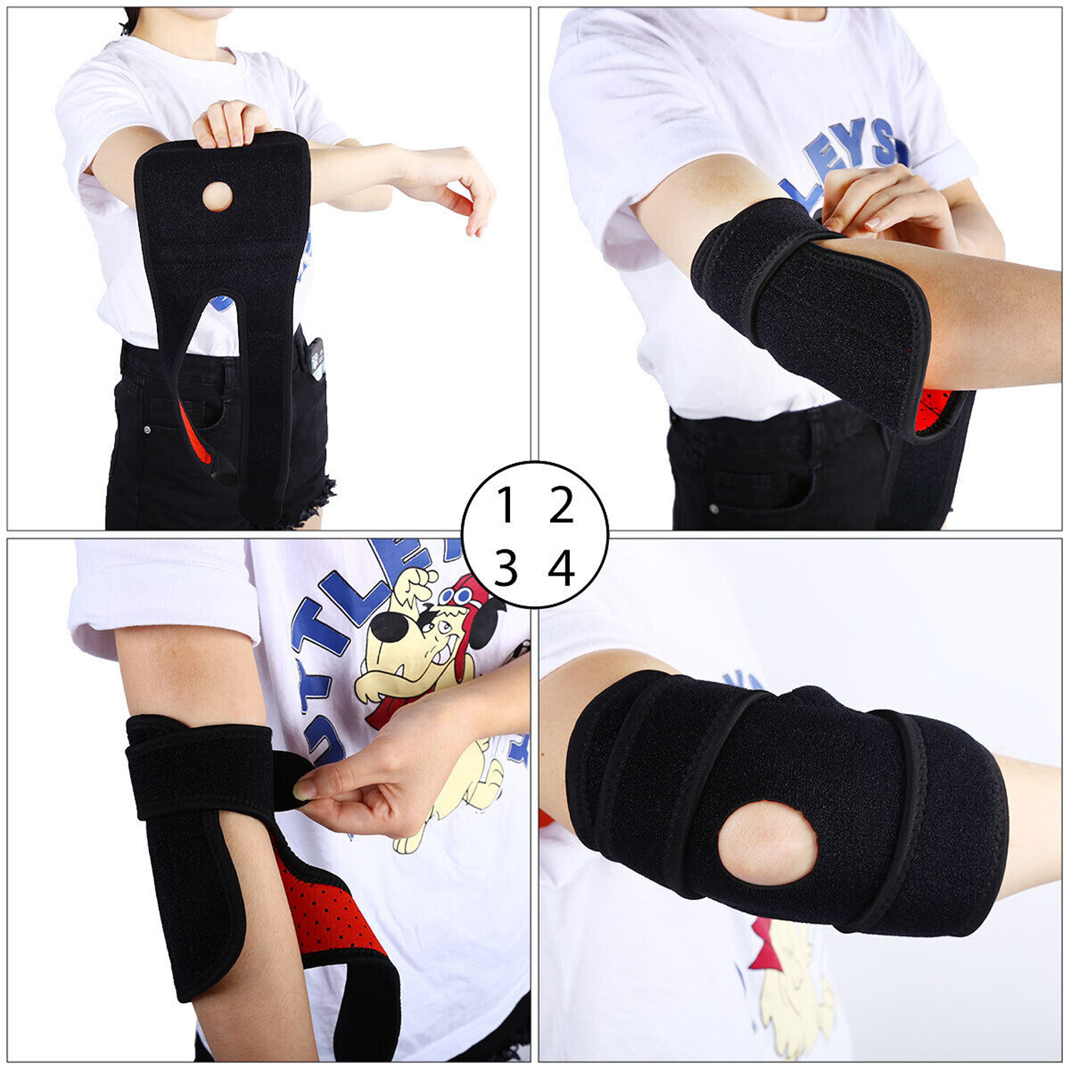 Tennis Elbow Brace Support Sleeve Arthritis Tendonitis Arm Joint Pain Band Wrap
