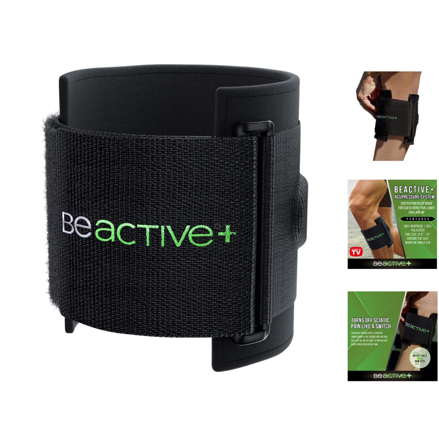Plus Acupressure Brace for Fast Sciatica Relief – Aligns to Your Calf Perfectly