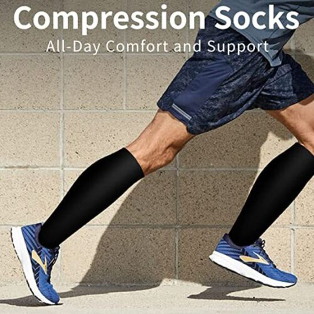 Compression Socks Swelling Relief Flight Women Men Closed Toe Support Stockings