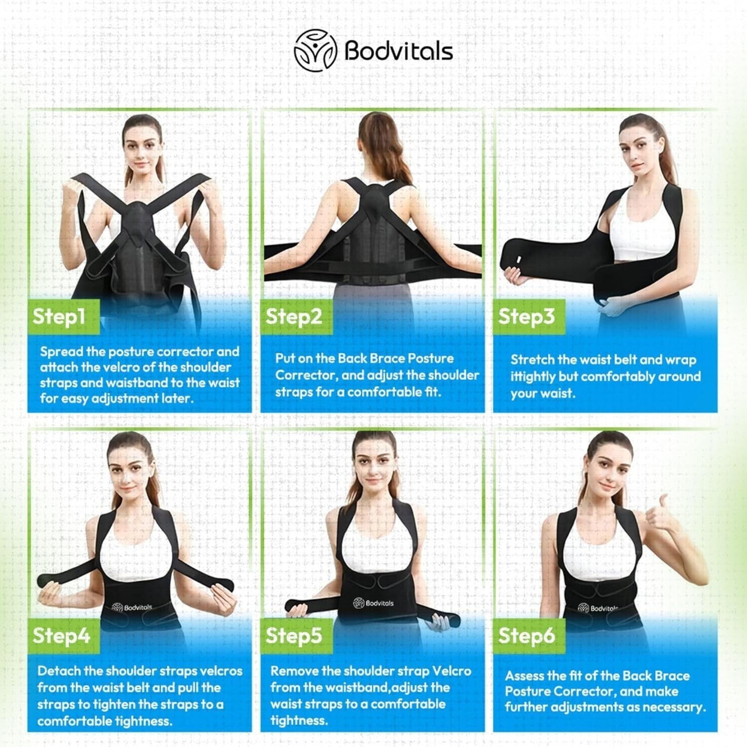 Back Brace Posture Corrector | Adjustable Back Corrector and Lightweight Back M