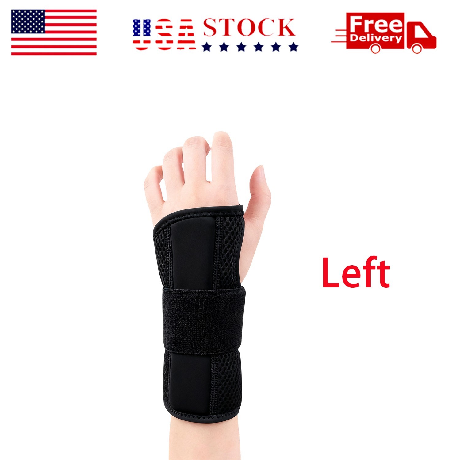 NEW Wrist Brace for Carpal Tunnel – Adjustable Night Support Brace with Splints
