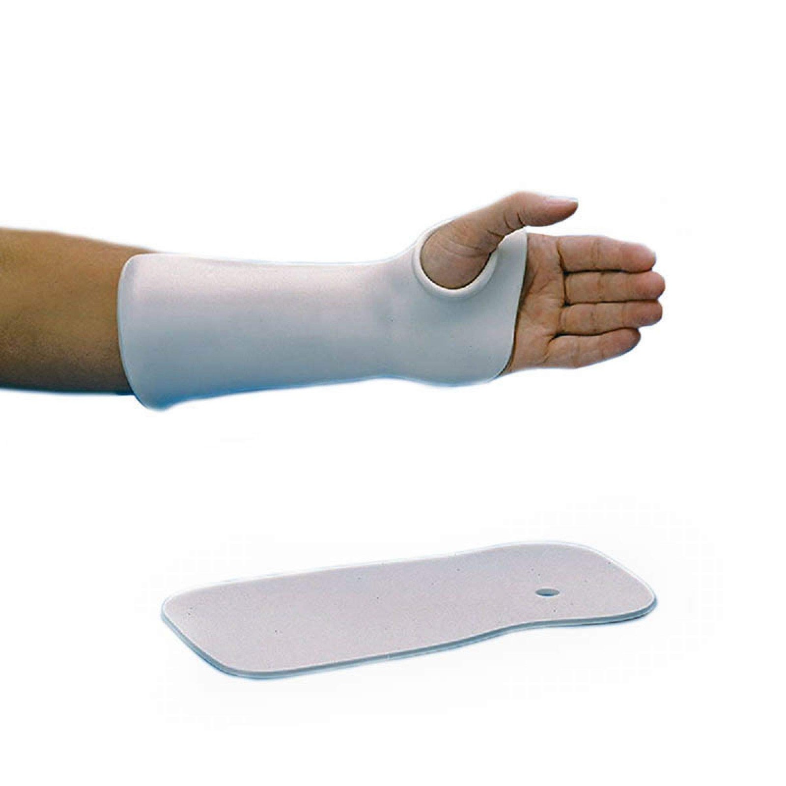 Thumb Hole Wrist Cock-Up Splint, Polyflex II – Solid 1/8″ (3.2mm), Small 3/PK…