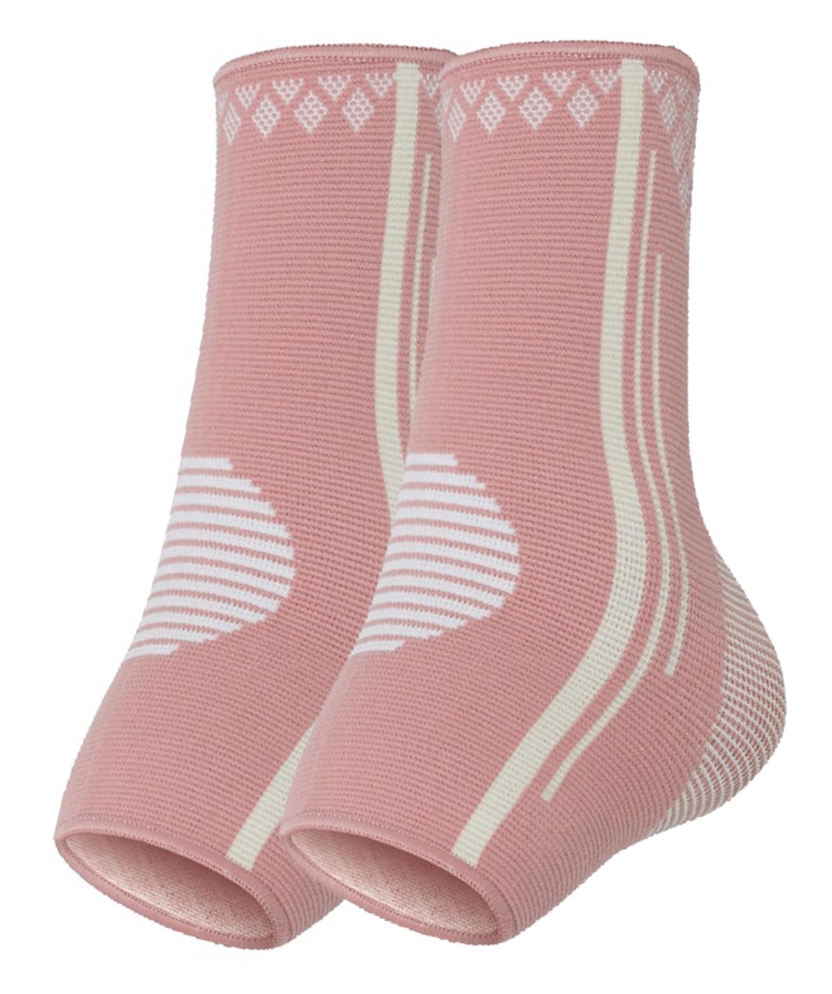 SUJAYU Ankle Braces for Men & Women, 2 pcs Compression Small, Pink
