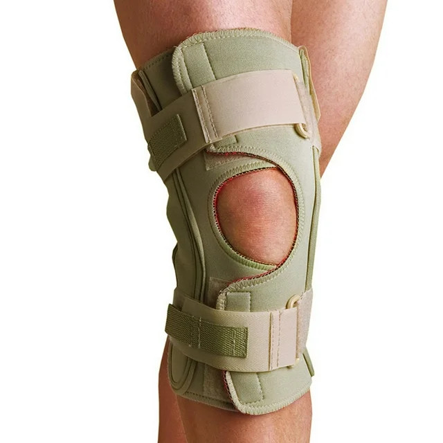 Thermoskin Open Wrap Knee Brace with a Single Pivot Hinge for Stabilization, Uni