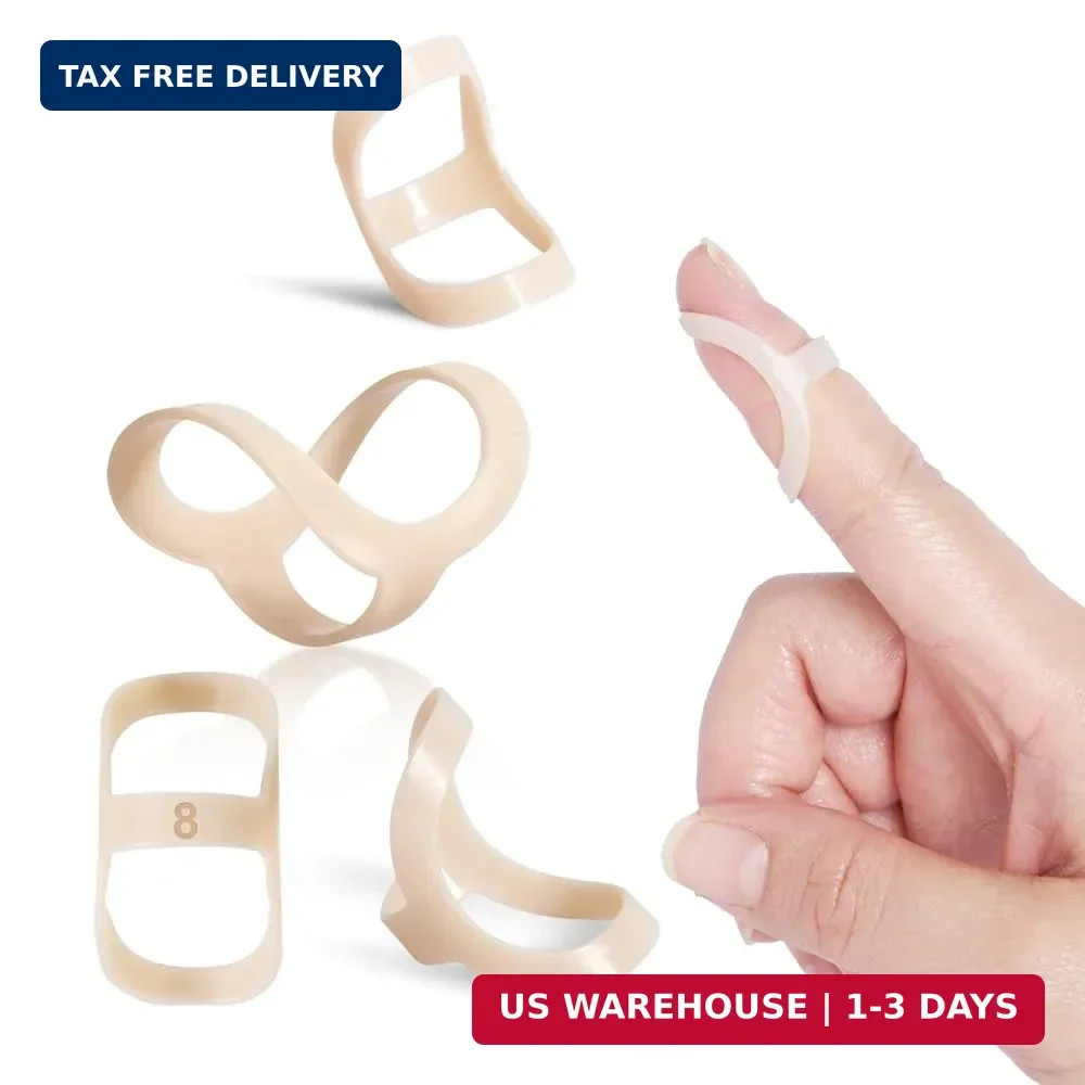 Oval Finger Splint 8 pcs, Finger Splints for Arthritis, Mallet Finger, Trigger F