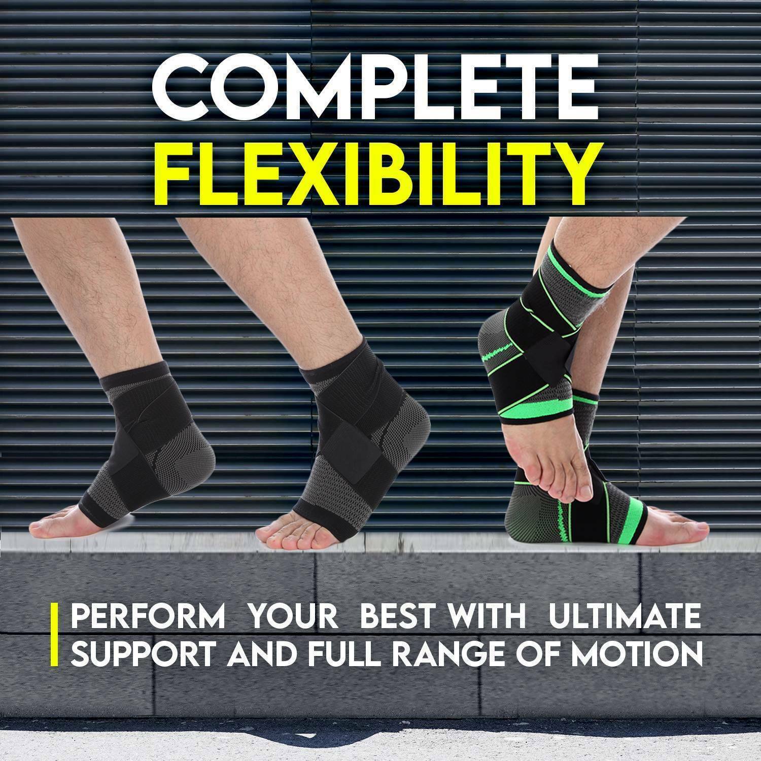 Adjustable Ankle Support Brace Compression Sleeve Sock Achilles Tendon Wrap US