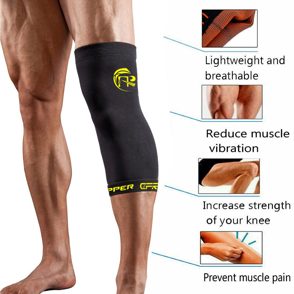 Copper Knee Brace for Arthritis Pain Support Sleeve Compression Sports Workout @