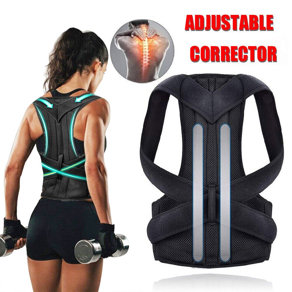Posture Corrector with Muscle Memory Support – Adjustable Back Brace