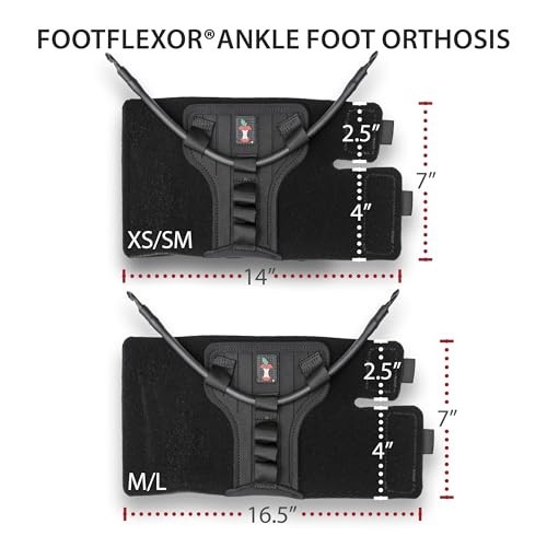 Foot Drop Brace Adjustable Dorsiflexion Support AFO Ankle Foot Orthosis Medium