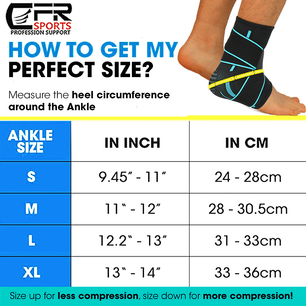 Ankle Support Compression Foot Brace Strap Achilles Tendon Plantar Pain Wrap Gym