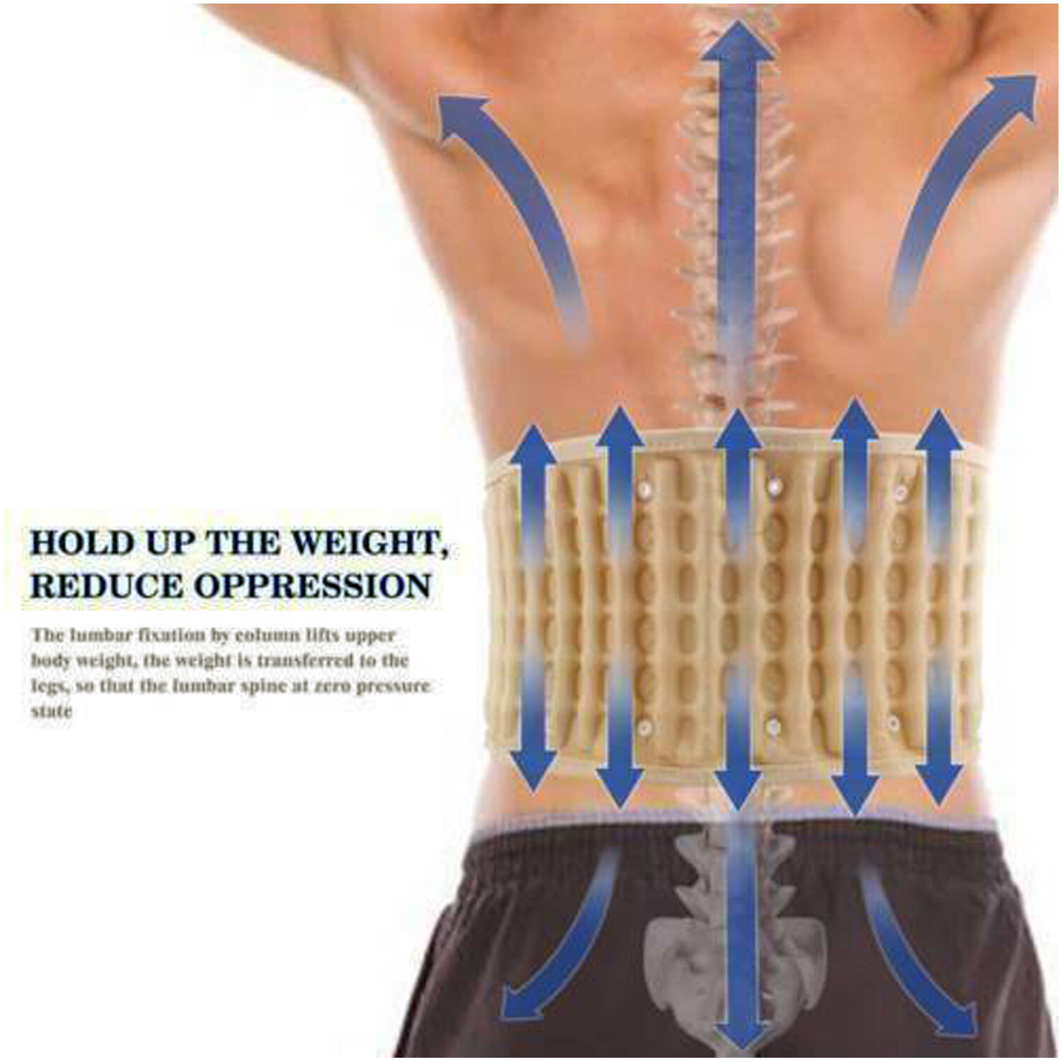 DR HO Lumbar Traction Belt Latest Back Support Decompression Extender Belt