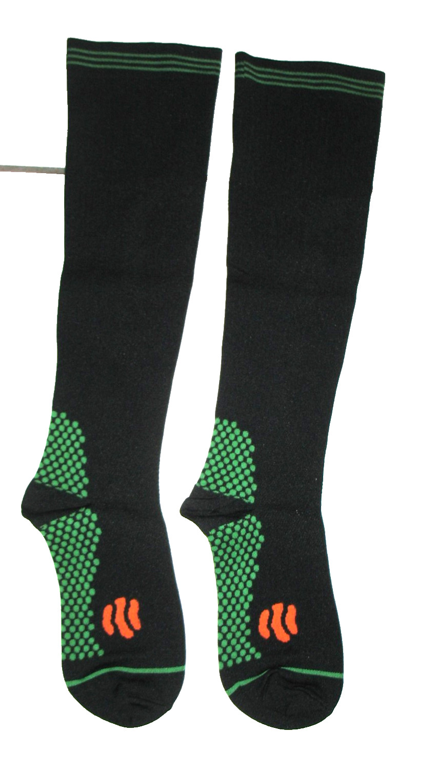 Compression Socks Medical Graduated 15-20 mm HG L / XL – BLACK / GREEN