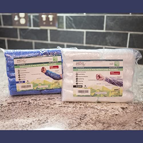 Kleen Chef Disposable Arm Sleeves with Elastic Ends, Pack of 100