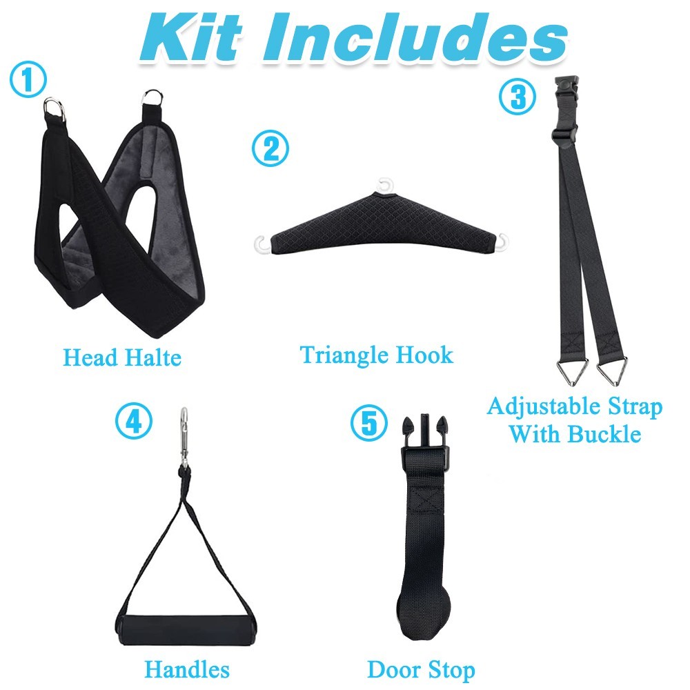 Cervical Neck Traction Device Over Door Stretcher Brace for Neck Pain Relief