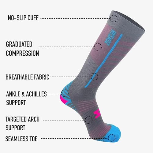 Featherweight Compression Socks – Ultra-Lightweight Running Small Black
