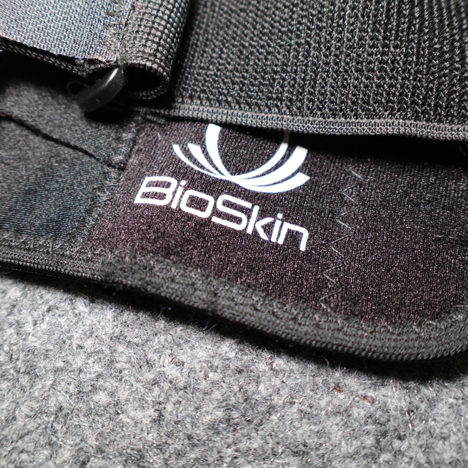 Black BioSkin Front Closure Knee Brace Adjustable Adult Size 2 (Medium)
