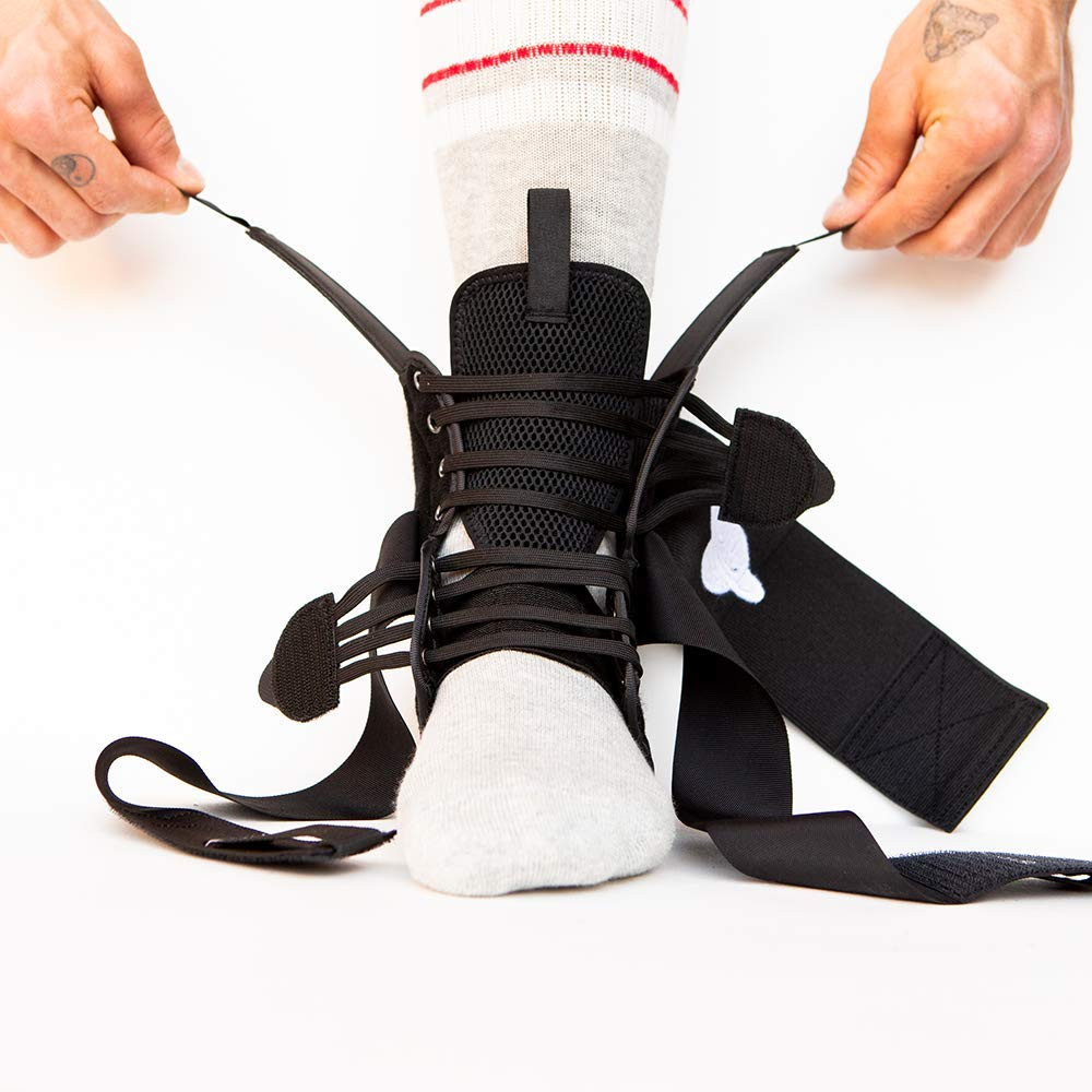 2.0 – Quick Lace Ankle Brace – Single | Size: Extra Small | Color: Black | For A
