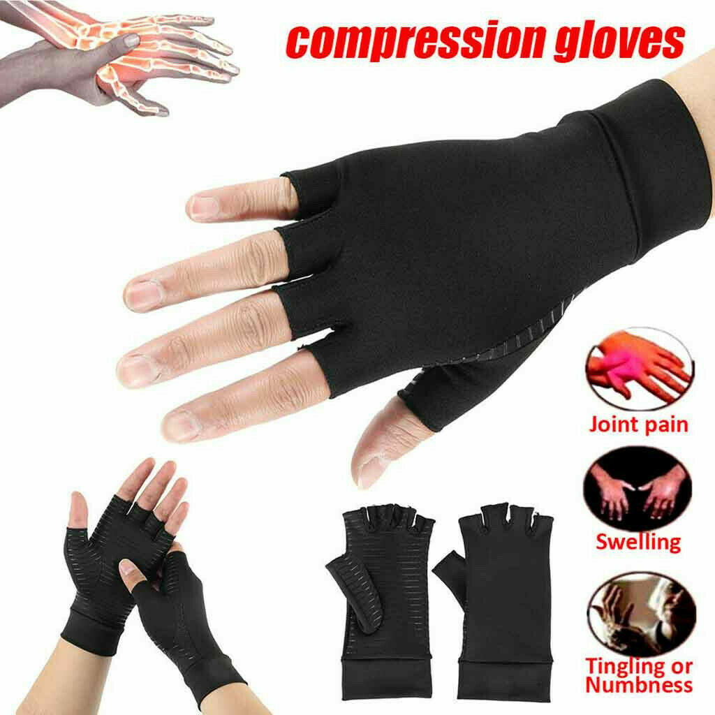 Pressure Gloves Work Health Half Finger Gloves Relieve Pain Rehabilitation USA