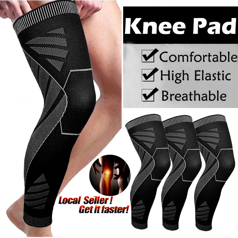 Copper Compression Knee Support Sleeve Brace Leg Joint Pain Relief Arthritis US
