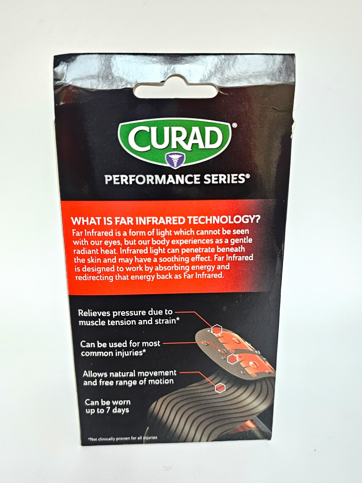 Curad Performance Series Ironman Far Infrared Kinesiology Tape, 12 strips (2×10)