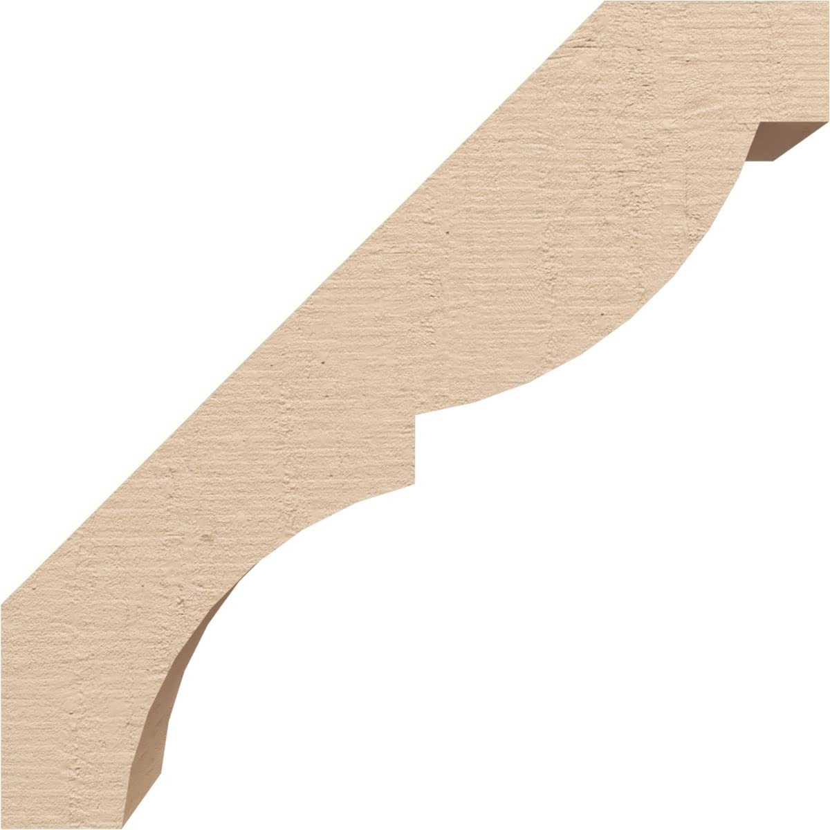 Ekena Millwork Timberthane Rough Cedar Faux Wood Valencia Knee Brace 3W X 8D X