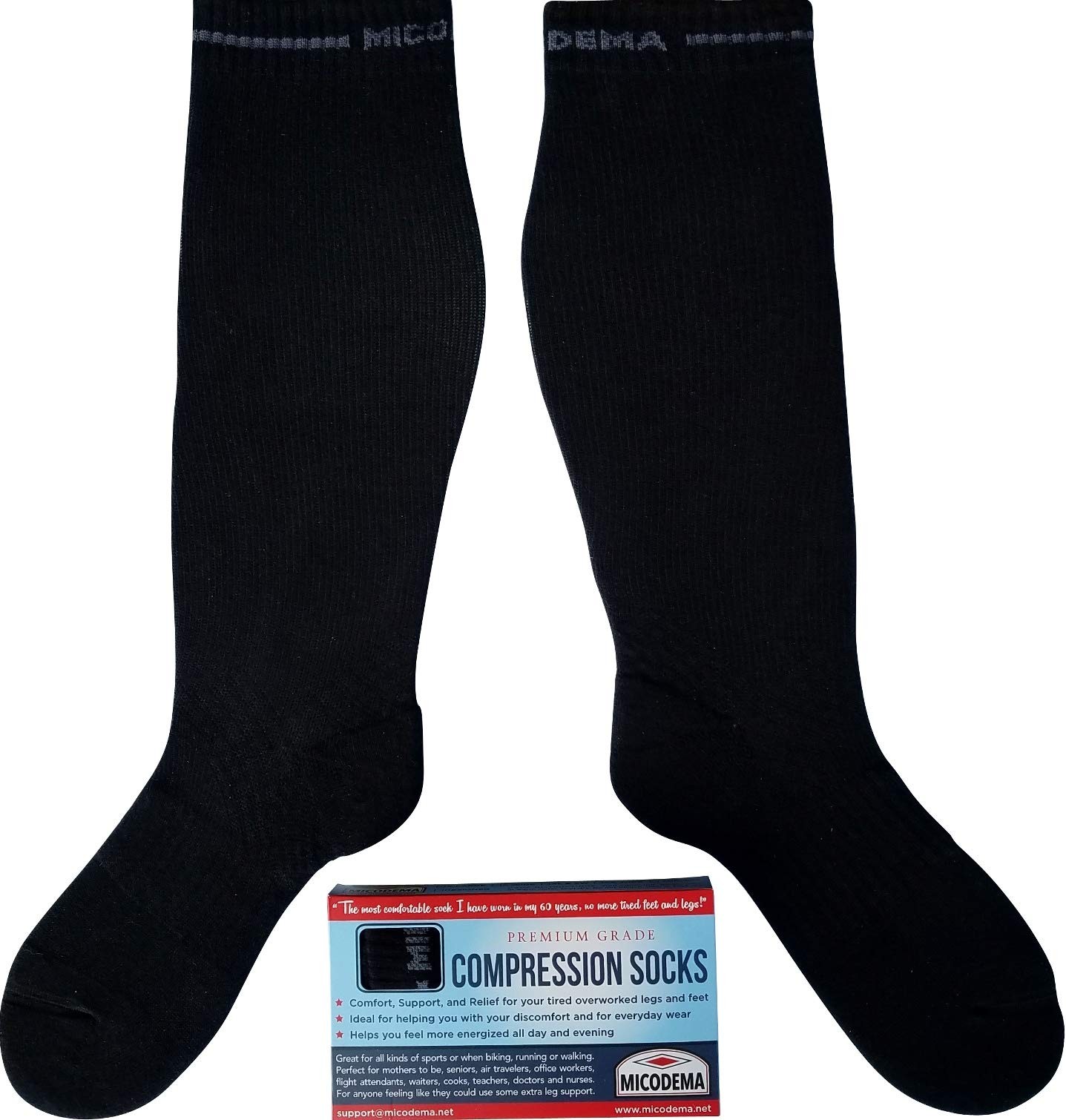 MICODEMA Compression Socks XXWide Calves Women – Thick Calf. Ankle And Arch