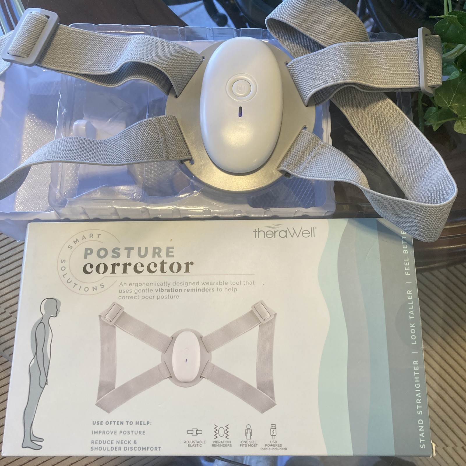 Smart Posture Corrector Belt – Electric Back Support with Vibration Reminder