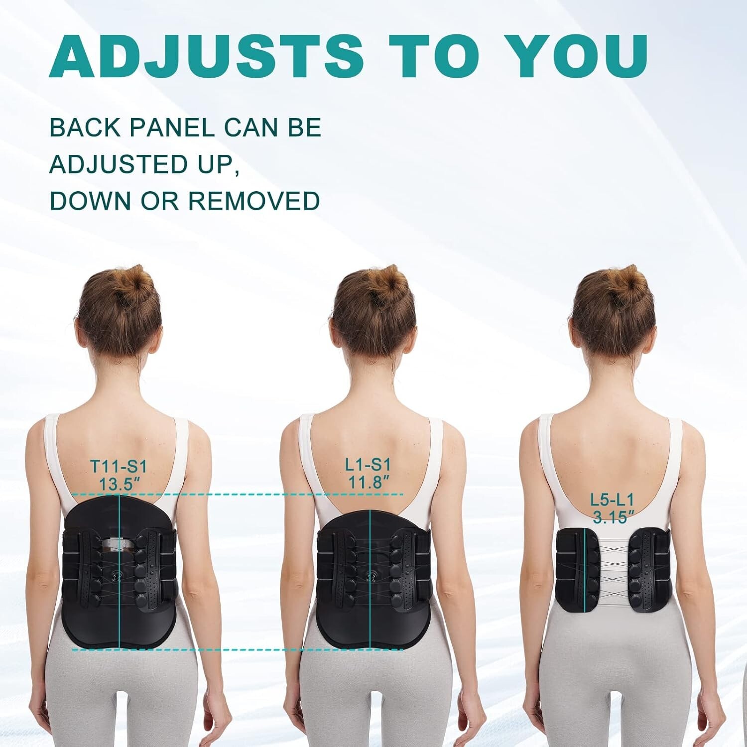 LSO Spine Decompression Support-Entire ARC Back Brace for Women & Men, 3D PAD…