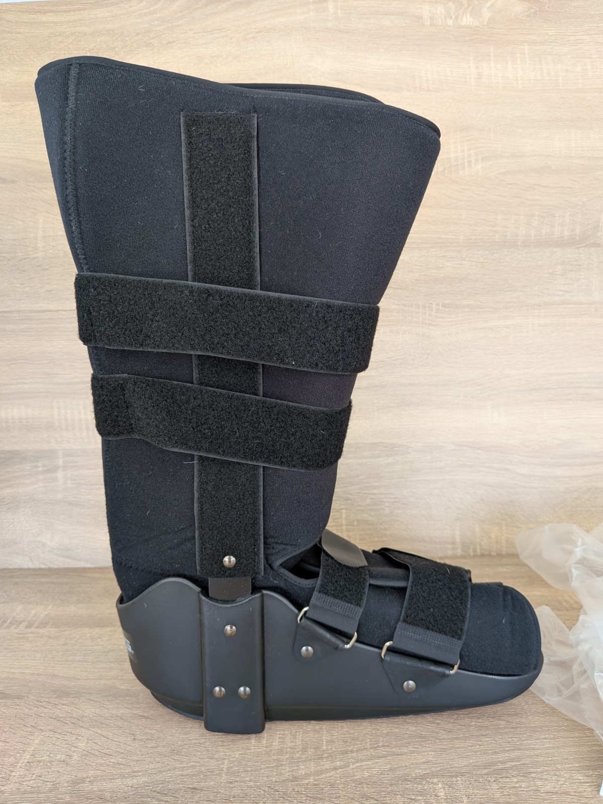 Breg Walker Ankle Fixed Tall Walking Boot XL BLACK 00065 Adjustable Straps