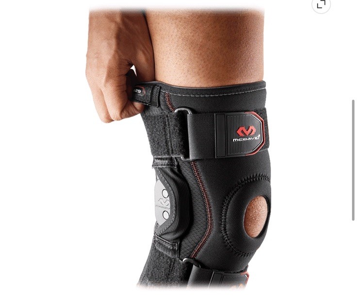 NEW McDavid MD429 Maximum Support Polycentric Hinges KneeBrace, Black, Adult L