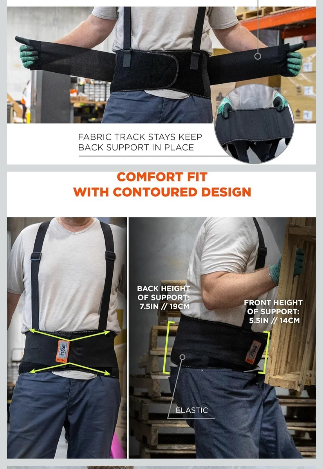 Ergodyne Back Support Proflex 1650 Medium New