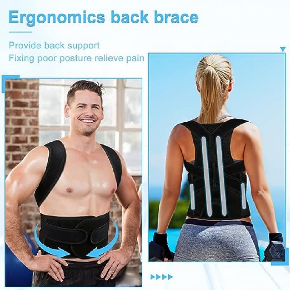 POSTURE CORRECTOR Back Support Upper Shoulder Brace Straightener Women Men Belt