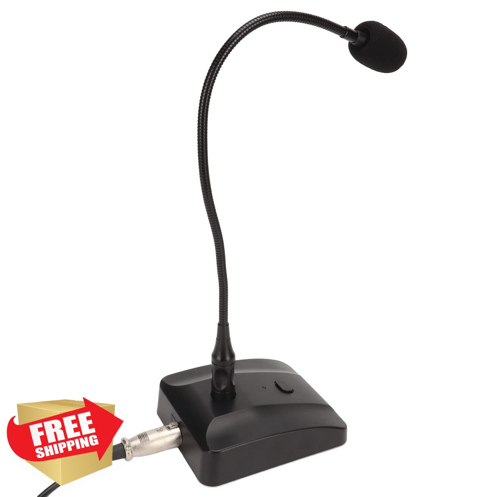 Yosoo Health Gear Gooseneck Mic Mute Button 6.35mm