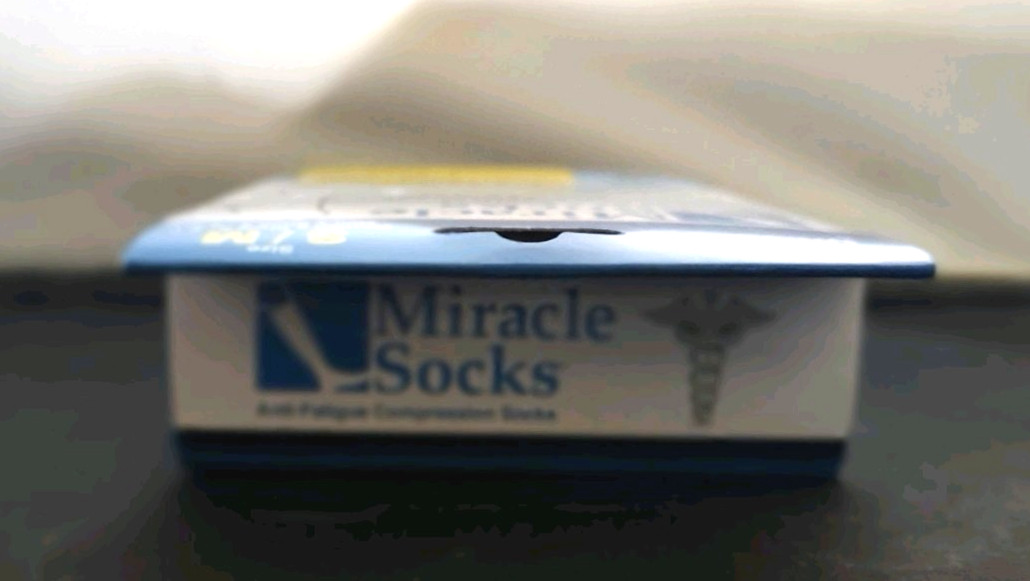 Miracle Socks Compression Socks S/M Black 1 Pair Soothing Relief 4 Legs & Feet