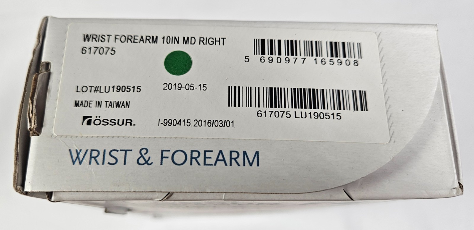 Md Right Ossur Form Fit Wrist Forearm Universal Brace Immobilization Protection