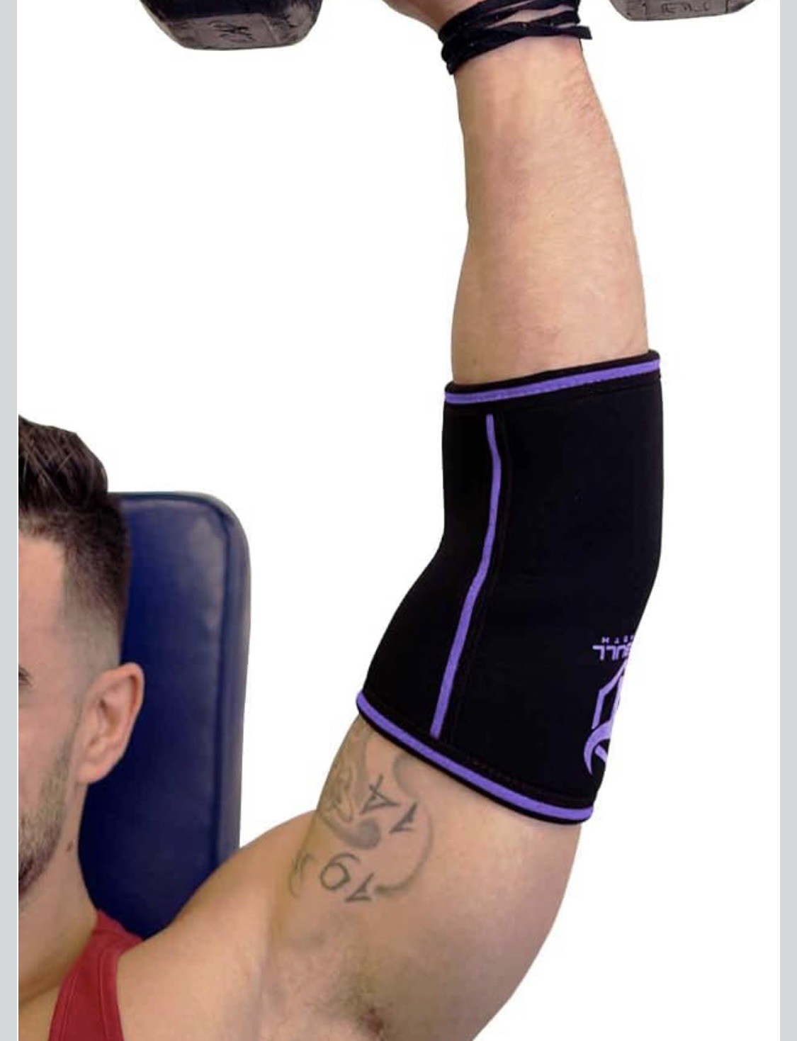 IRONBULL 5MM Elbow Sleeves High Performance Black/purple Sz#XS New