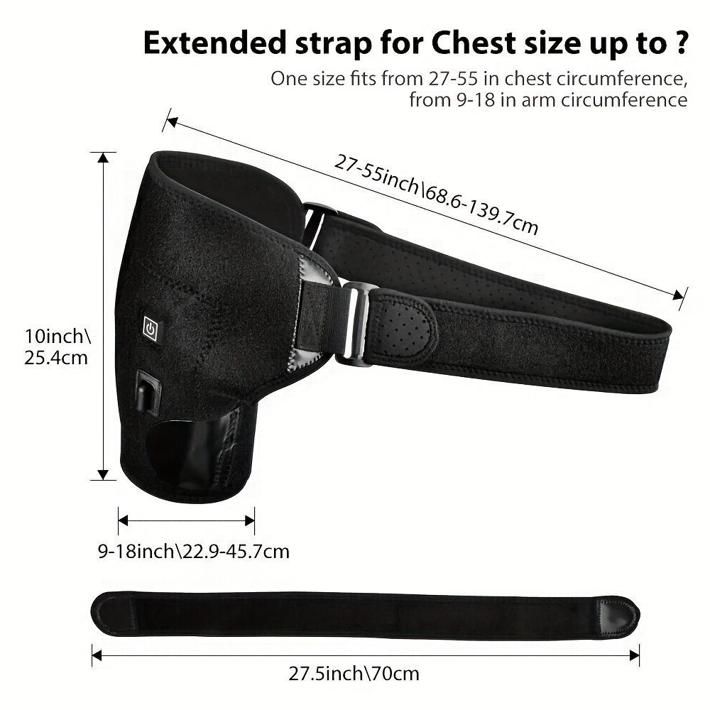 USB Heated Shoulder Massager Shoulder Brace Heating Pad For Knee Elbow Shoulder
