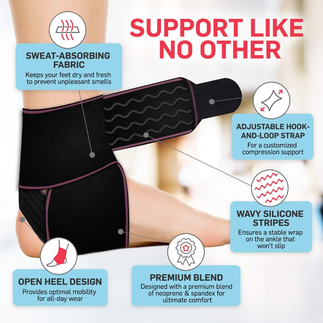 Essentials Ankle Brace Support for Women & Men Tendonitis Achill