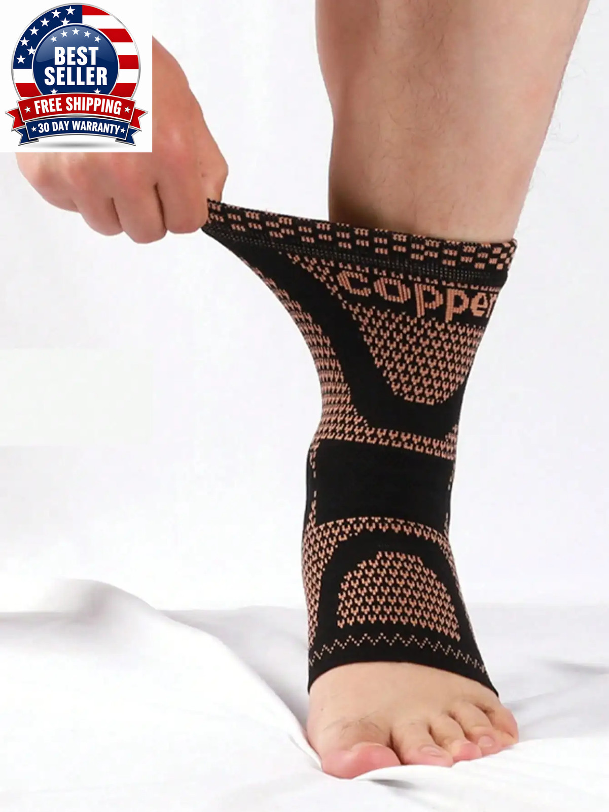 1Pc Cooper Ankle Brace Compression Foot Sleeves for Men & Women Ankle Straps Ank